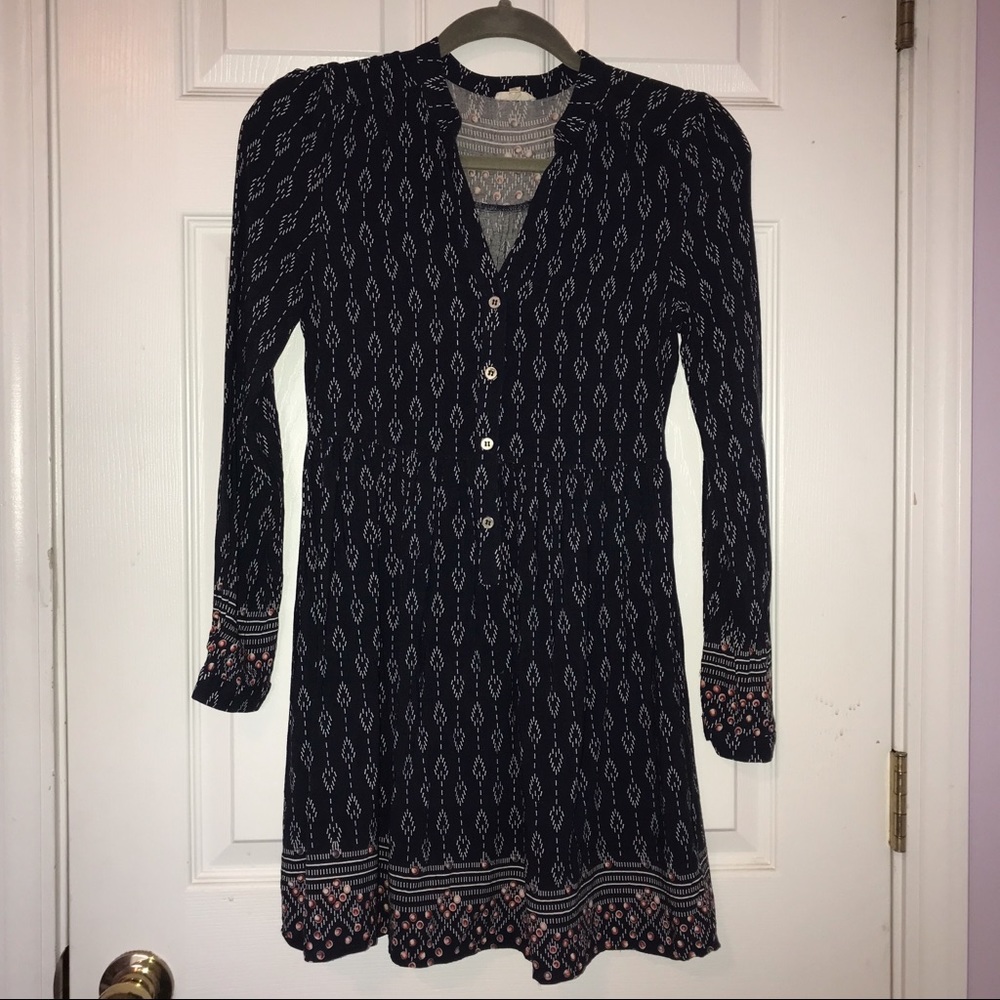 En Creme Long Sleeve Dress
